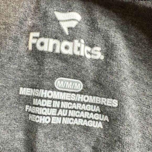 NWOT Unisex Univ of Arkansas Razorbacks Blue Gray Baseball Tee Shirt - Size M - Picture 4 of 4